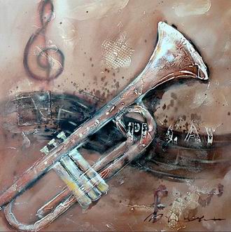 Musical Instrument oil painting
